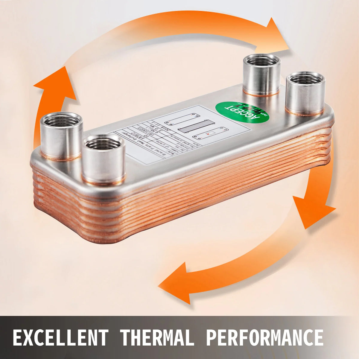 SucceBuy 30/40/60 Plates Heat Exchanger Wort Chiller Stainless Steel Homebrew Brewing Beer Cooler Counterflow  Water Heating