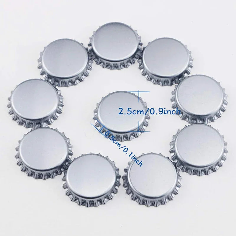 UPORS 100Pcs/Lot Beer Bottle Crown Caps Oxygen Absorbing Seal Beer Bottle Caps for Home Brewing