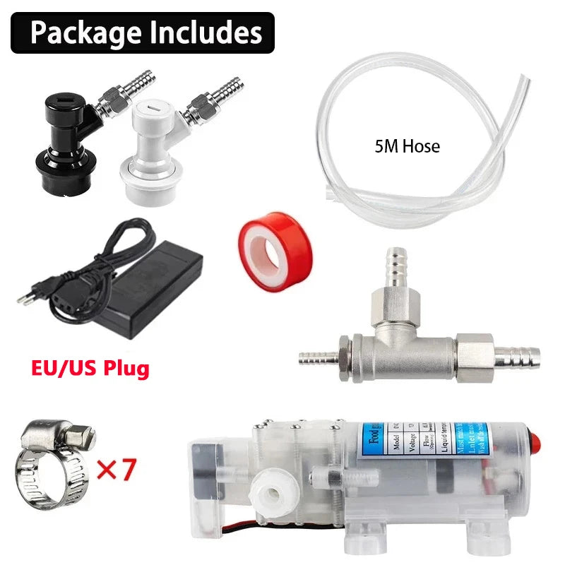 Homebrew Gas Fermentaion Pump Beer Carbonated Pump Secondary Fermantation & Gasification Speed Up Pump Self Priming Water Device